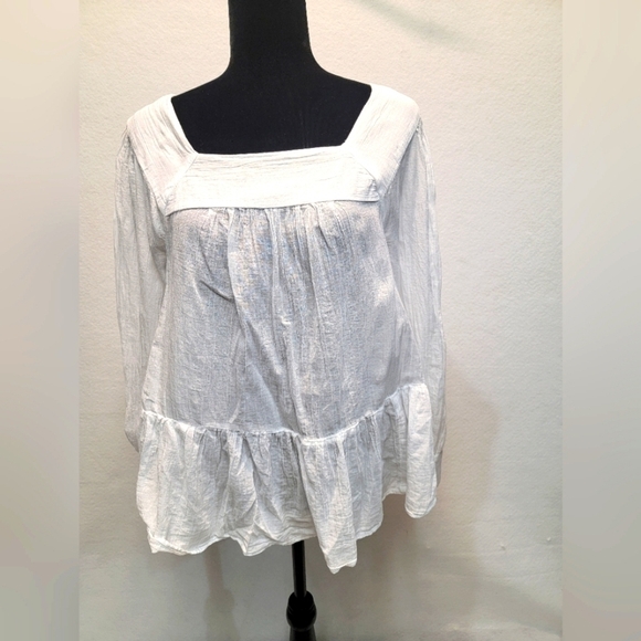 American Eagle size small long sleeve top, oversize, boho, feminine,  festival - Picture 1 of 11